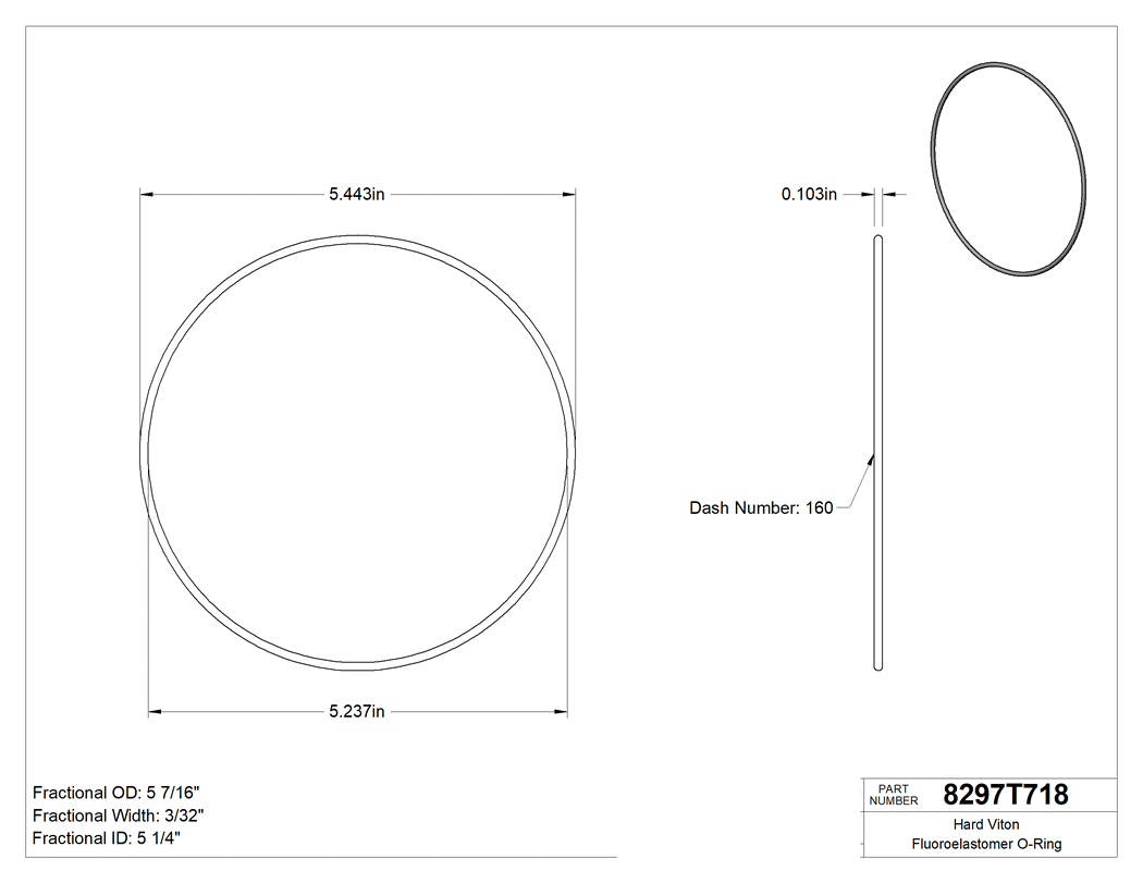 Technical drawing - 8297T718
